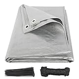 prota Abdeckplane 2 x 3m, Zeltplane Wasserdicht mit Ösen Gewebeplane Schutzplane Allzweckplane 125 g/m², Reißfest UV Stabilisiert Zeltunterlage Wasserdicht für Gartenmöbel Boot Holz Garten Auto