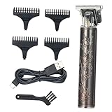 NOLITOY Professioneller Haarschneider USB Wiederaufladbar Barttrimmer Retro Ölkopf Design Mit Aufsätzen Präzisions Haarschneidemaschine Für Herren Friseure Anfänger