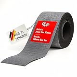 GMP Bautenschutzmatte selbstklebend 4 mm x 10 m x 40 cm | Terassenpad Rolle | Gummigranulatmatte für Oberflächenschutz | Unterkonstruktion WPC, Fliesen, Dielen | Verschiedene Größen