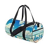 FANTAZIO Sporttasche Summer On Sand Herren Gym Duffel Bag, multi, Einheitsgröße