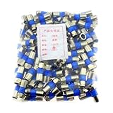 JNJOOD 100 Stück/Tasche Vollständig Kupfer Wasserdicht 75-5 RG6 Extrudiert F- TV British TV 24 Abgeschirmte Universalstecker Einfach zu bedienen A