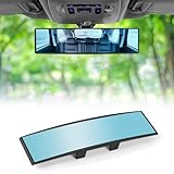 URAQT Auto Rückspiegel,310 mm x 8.5 mm Universal Innenspiegel Panorama Blendschutz Auto Innen Rueckspiegel Große Vision Weitwinkel Panorama Hohe KlarheitAuto Spiegel für Auto SUV CRV Vans Trucks