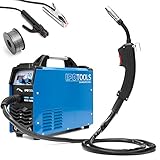 IPOTOOLS MIG-160ER Inverter Schweißgerät MIG MAG - Schutzgas Schweissgerät mit 160 Ampere auch FLUX/Fülldraht und Elektroden geeignet/E-Hand/Digitalanzeige/IGBT / 230V / 7 Jahre Garantie