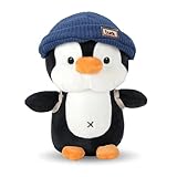 Wishstar Kuscheltier Pinguin Plüschtier für Kinder, Stofftier Schmusetier zum Kuscheln & Spielen, Squishmallow Pinguin Geschenk, Pudgy Penguins Plush Für Mädchen Jungen (Blau 23cm)