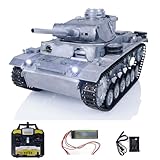 TOUCAN RC HOBBY Mato Metall 1/16 RC Panzer 1223 Deutscher Panzer III BB Schießen 360° Drehung