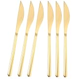 Gatuida 6 Stück Steakbesteck Teilig Praktische Butter und Marmeladenmesser für Haushalte Picnics und Grillpartys Hochwertige Steakmesser mit Glatter Oberfläche Einfach zu Reinigen