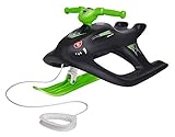 BIG-Bobby-Bob - Wild Spider - Kinderschlitten, Zugseil mit Griff, leichte Lenkung mit Metallkufen, lenkbarer Kinderbob, für Kinder ab 4 Jahren, Schwarz