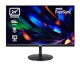 Acer CBA242YH Monitor 23,8 Zoll (60 cm Bildschirm) Full HD, 100Hz HDMI, 75Hz VGA, 4ms (GTG), HDMI 1.4, VGA, höhenverstellbar, drehbar, FreeSync, Schwarz