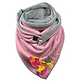 Minying Damen-Schal, Dreiecksschal, Schal, einfarbig, Turban-Schal, bedruckt, Knopf, weich, lässig, Schals, Multi-29, One size