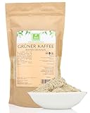 Grüner Kaffee 1000g von der Grünen Essenz Rohkaffee gemahlen - veganer Arabica/Robusta - 100% Pulver - Green Coffee