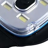 Genérico Taschenlampe, LED-Strickmütze, wasserdicht, wiederaufladbar, USB, 3 Helligkeitsstufen, austauschbarer Akku, Nachtwanderung, Camping, Laufen, Joggen, Arbeit