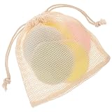 SOESFOUFU 5 Stück Teiliges Waschbarer Doppelseitiger Make-up-entferner-pads aus Weichem Samt mit Zugbeutel Wiederverwendbare Reinigungspads für Gesicht Sanft für Damen