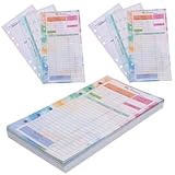 Angoily Budgetblätter Für Loseblatt-notizblock Tragbare Papiere Zum Ausgabenverfolgen Budgetordner Mit Planungsaufzeichnungen Dekorative Blätter Für Bargeldnotizblock Budgetnotizbuch Zum s