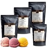 Eispulver Starter Set – Cremige Eisbasis zum Eis selber machen │Eispulver für Eismaschine & Ninja Creami │ Wird nicht steinhart im Gefrierschrank │ Ohne Zusatzstoffe │ Eis Perfecto