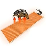 MENAYODA Heizmatte Terrarium, 80cm x 28cm 45W Reptil Heizmatten Einstellbare Temperatur, Terrarium Heizmatte für Reptilien Schildkröten Schlangen Eidechse