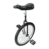 MYOYAY 20 Zoll Einrad Fahrrad Erwachsene Kinder Balance Training Höhenverstellbar Einrad für Outdoor Sportarten mit Einradständer, Unisex