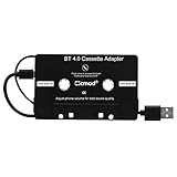 CICMOD Kassetten Adapter für Autoradio Car Tape Kassettenadapter AUX Adapter KFZ Kassenadapter Schwarz