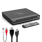 Region Free DVD Player HDMI für Fernseher | Mini DVD Player für TV | DVD-CD Spieler | DVD-Player für Fernseher mit HDMI | DVD Spieler | HDMI Kabel, RCA & Fernsteuerung Inklusive | OAKCASTLE DVD100