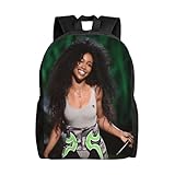 GGGOAJVB SZA Rucksack für Outdoor-Aktivitäten, leichte und wasserdichte Umhängetasche, stilvoller Tagesrucksack für Arbeit und Schule, Schwarz , One size