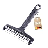 Westmark Käseschneider - Rollschneider mit verstellbarer Schnittstärke - Made in Germany - 100% rostfreier Edelstahldraht - Special Dark Edition (Anthrazit)