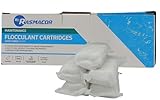 RASMACOR Flockungsmittel in Kartuschen für Pool 11390 | Geeignet für Glas- und Sandpools | Klärung für trübes Wasser | kristallklares Wasser (8 Beutel (8 x 125 g))