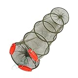 TOYANDONA Kaffeefarbene Angelnetz mit Verstärktem Tragbares Setzkescher für Fische und Garnelen für Outdoor Angeln Langlebig Transportieren