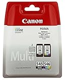 Canon PG-545 CL-546 BLISTER Vorteilspack 2 Tintenpatronen (Schwarz Farbe) (Veraltete Kunststoffverpackung 2018)