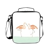 Lunchbox, isolierte Lunchtasche für Männer und Frauen, Flamingo, Paar, Lunchboxen