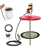 Pneumatische Fettpumpe, Manuelle Öltrommelpumpe, Hochdruck-Luftfettpresse mit langem Ölrohr, Handpumpe für Ölfass