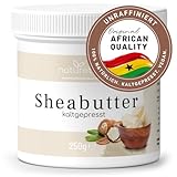 naturetrend Sheabutter unraffiniert & kaltgepresst 250g – Naturreine Kosmetik Körperbutter, vegan, parfümfrei, feuchtigkeitsspendend & rückfettend, für alle Hauttypen