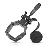 STAHLWERK Rahmenspanner | Winkelspanner | Bandspanner | Eckspanner | Spannhilfe mit 4 Spannbacken und 4 m Nylongurt