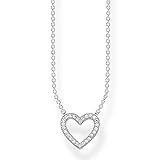 Thomas Sabo Damen Kette Herz Anhänger Zirkonia 925 Sterling Silber KE1554-051-14-L45v