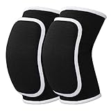 WLLHYF 1 Paar Ellenbogenpolster mit dicker Schwamm-Polsterung Atmungsaktiv Ellenbogen Wraps Arm Brace Support Fitness Tendonitis Support Strap für Kinder Kind Männer Frauen (2, Schwarz)