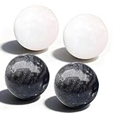 4 Stück Qi Gong Kugeln, Qigong Klangkugel Jade Baoding Massagebälle Qigong Kugel Hand Massage Bälle für Entspannung Handmassage Stressabbau