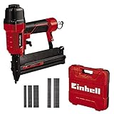 Einhell Druckluft-Tacker TC-PN 50 (2in1-Kombigerät Tacker & Nagler, Sicherheitsnase, inkl. 1.500 Klammern & 2.000 Nägeln, Ölfläschchen (ohne Öl), Stecknippel, Transportkoffer)