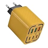 USB-Schnellladeblock, Ladestation, 6 USB-Ports, kompakt, kompakt, für Zuhause, Büro, Reisen, mobiles Zubehör
