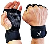 Bullstep Fitness Handschuhe Herren und Damen mit Handgelenkbandage. Gym Handschuhe für Kraftsport, Crossfit Grips, Klimmzugstange, Training, Bodybuilding