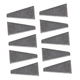 JECOMPRIS 20 Stück Werkzeugverstärkung Sicherheits-Rundgriffkeile Hammergriffe Stahlzubehör verstärken schnitzen Metallkeil Stahl mit hohem Kohlenstoffgehalt Grey