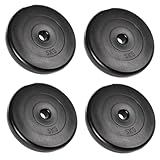 A2Z SPORT 5kg Hantelscheiben 30mm / 31 mm (4x5kg) 20kg Hantelscheiben Set - Hantelscheiben 5kg Scheiben - Bumper Plates Gewichte 5 kg Hantelscheibe 30mm