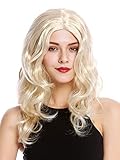 WIG ME UP - 90831-ZA83 Perücke Damenperücke Karneval Lang Wellig Mittelscheitel Blond