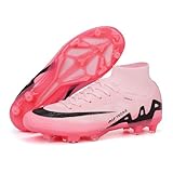 BibHoly Fußballschuhe Herren,Professionelle Fussballschuhe Outdoor-Fußballtraining,High Top Fußballschuhe,Atmungsaktive Turnschuhe