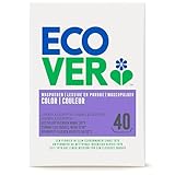 Ecover Color Waschpulver Konzentrat Lavendel (3 kg / 40 Waschladungen), Colorwaschmittel mit pflanzenbasierten Inhaltsstoffen, Waschmittel Pulver für natürlich reine Buntwäsche, 3 kg