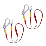 Sharplace 2x Fallschutz Absturzsicherung Bandschlinge mit Karabinerhaken