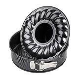 Zenker Springform Flach- und Rohrboden Ø 24 cm Backform mit 2 Böden Kuchenformen-Set, mit Antihaftbeschichtung, einfaches Entformen für saftige Kuchen und Torten, Menge: 1 Stück