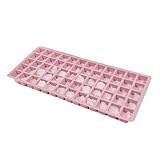 Eiswürfelbehälter für Gefrierschrank, Silikonschale, Cocktail-Würfelbereiter, flexibles Silikon-Design, stapelbares und platzsparendes Layout, 45,5 x 19 cm, für Kühlschrank