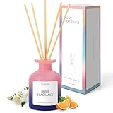 Scent-Hi Duftstäbchen Raumduft Diffuser mit ätherischen Ölen Fruchtig und Blumig 100 ml, Spa mit 6 Diffusor Stäbchen fur Raum, Büro, Zuhausem