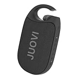 JUOVI Clip Kabelloser Tragbarer Bluetooth Lautsprecher, IP68 Wasserdicht Staubdicht HD-Sound Integrierter Karabiner, 24-Stunden-Spielzeit Mini Lautsprecher für zu Hause im Freien und auf Reisen J6301