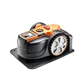 Lawnmaster AMB16i4 Plus Rasenmäher Roboter Mähroboter ohne Begrenzungskabel bis 600 m², Hindernisvermeidung, Optische Navigation, Automatische Ladestation, Verbotene-Zone-Funktion, WiFi &Bluetooth APP