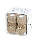 FALKE Unisex Baby Socken Baby Bear B SO Baumwolle als Geschenk 1 Paar, Beige (Sand Melange 4650), 62-68