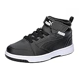 PUMA REBOUND V6 MID WTR AC+ PS Sneaker, SHADOW GRAY BLACK WHITE, 34 EU